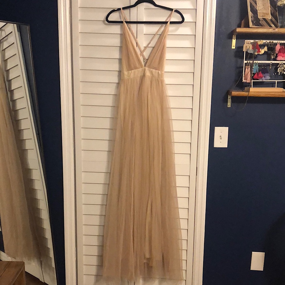 Gold Tulle Dress